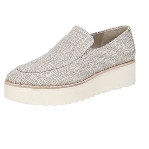Vince Womens Zeta Casual Textured Loafers